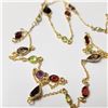 Image 2 : $480 Silver Genuine Multi Genuine Gemstone 36" Necklace