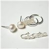 Image 2 : $160 Silver 3 Earring Set