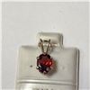 Image 1 : $120 Silver Garnet(1+ct) Pendant