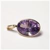Image 2 : $1200 14K Amethyst(11ct) Pendant
