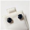 Image 2 : $4275 14K Diamond (1.55Ct, I1-3, Blue Color Treated) Earrings
