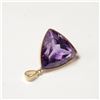 Image 2 : $800 14K Amethyst (12.5ct) Pendant