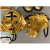 Image 3 : "Superhero Show" group of 4 wrestlers with golden masks & golden boots (2 New & 2 Screenplay)