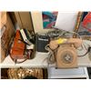 Image 2 : "Motherland: Fort Salem" lot of set dec misc items - vintage telephones / vintage cameras / vintage 