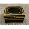Image 2 : Group of assorted items - includes dispatch box / brass handmade cup / antique wooden box / ceramic 