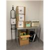 Image 8 : Group lot of approx 35 boxes - set dec items - includes bedding / jars / sconces / beer bottles / sh