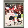 Image 2 : Framed Sidney Crosby Canada Limited edition #202/1087 Vancouver 2010 picture "The Goal with Gold Med