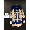 Image 1 : Rare Grant Fuhr Victoria Royals NHL 50 signed #31 jersey w/ Victoria Royals vs Seattle Thunderbirds 
