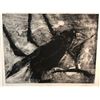 Image 2 : Framed original sketch "Crow" limited edition #3/10 signed by artist 2007 (approx. 40 1/2in x 28in)