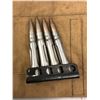 Image 2 : 1940 Canadian bandolier w/ 2 stripper clips & 2 drill rounds