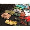 Image 2 : Large group of assorted military toys - includes tanks/ trucks/ airplanes/ bags full of miniature so