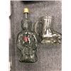 Image 2 : Group of 3 collectible liquor bottles & beer mug - includes Skate Premium Canadian Whiskey empty bot