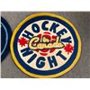 Image 2 : Group of 2 Hockey Night in Canada rugs (approx 27 1/2" diameter)