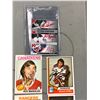 Image 2 : Group of assorted vintage autographed hockey players cards
