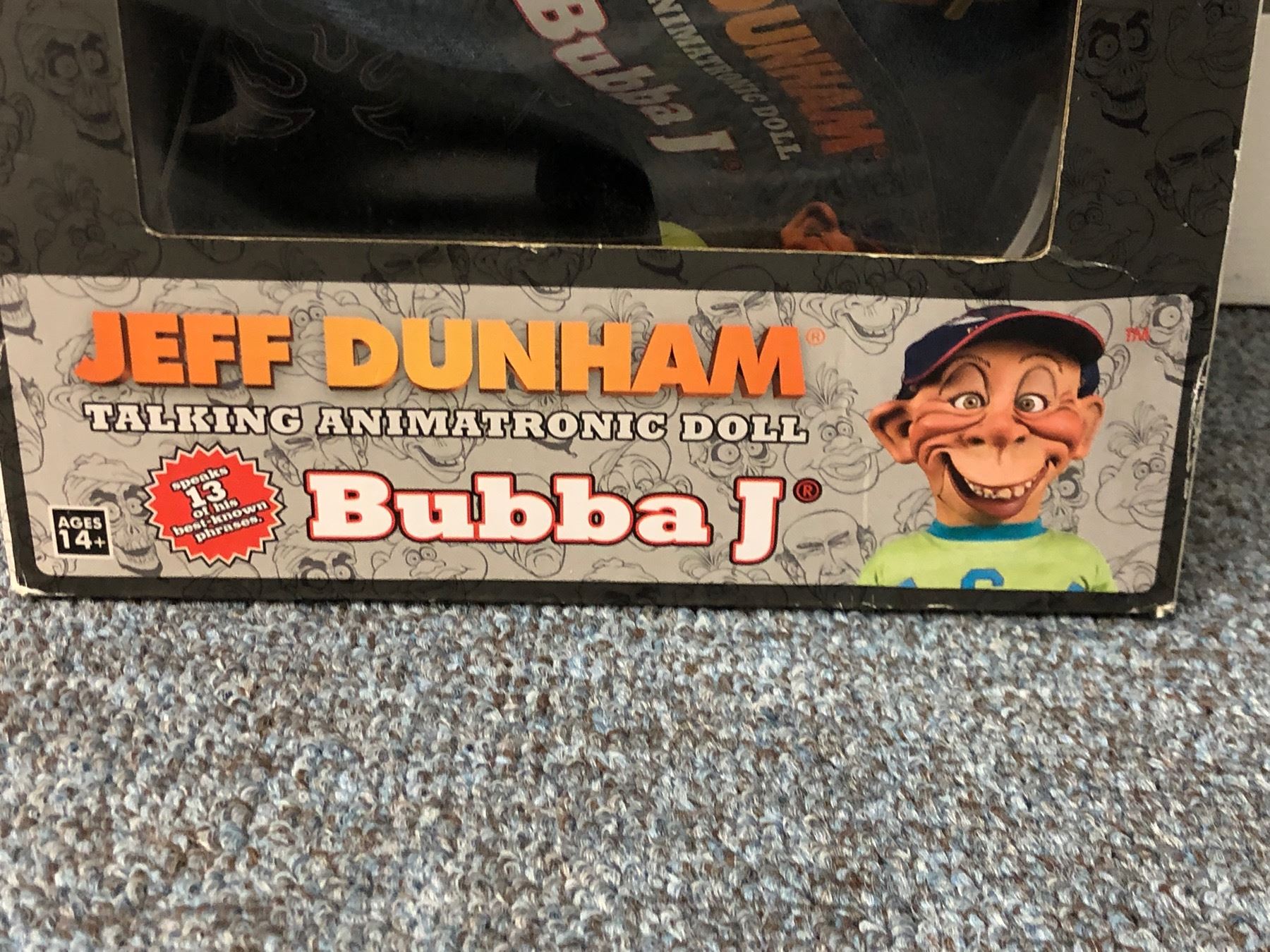 Jeff Dunham Bubba J Talking Animatronic Doll In original box