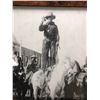 Image 2 : Large vintage framed cowboy photograph (approx. 40 1/2in x 29in)