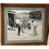 Image 1 : Framed vintage cowboys photograph (approx. 28 1/2in x 25 1/2in)