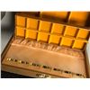Image 2 : Group of misc. estate items - includes brass candle holders/ jewelry box/ wooden feeder