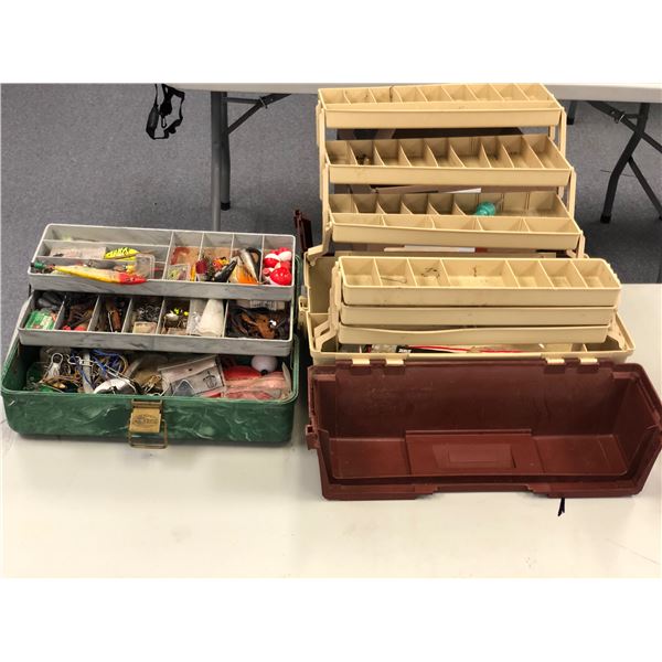 Group of 2 tackle boxes