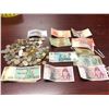Image 2 : Group of assorted currency notes and coins