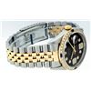 Image 4 : Rolex Mens Stainless Steel and Yellow Gold Black VVS 6&9 Diamond 36mm Datejust