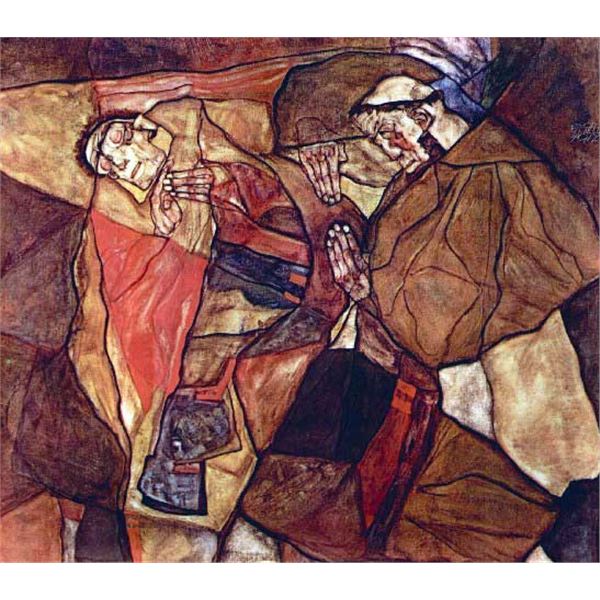 Egon Schiele - Agony (The Death Struggle)