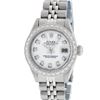 Image 2 : Rolex Ladies Stainless Steel White Diamond 26MM Oyster Perpetual Datejust Wristw