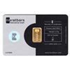 Image 2 : 2.5 Gram .999 Fine Gold Karatbars Card