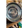 Image 2 : 2 FLATS OF PLATED SILVER DISHWARE, CANDLESTICK, ETC.