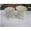 Image 1 : BELLEEK FLOWERED SPILL 5TH MARK & A FLOWERED SPILL 2ND MARK