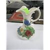 Image 1 : BELLEEK 9" FLOWERED VASE, COLORED, 2ND MARK