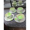 Image 1 : 2 BELLEEK SHAMROCK TEACUP & SAUCER TALL SHAPE 3RD MARK & 2 SHAMROCK TEACUP LOW STYLE 2ND MARK