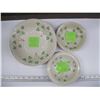 Image 1 : BELLEEK SHAMROCK FAIRY DISH W/RIM 6TH MARK, 1 SHAMROCK DISH SM. 3RD MARK & 1 SHAMROCK BERRY DISH 3RD
