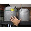 Image 1 : 2 GALVANIZED PAILS