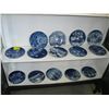 Image 1 : 9 BLUE & WHITE COLLECTOR PLATES