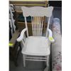 Image 1 : WHITE PAINTED ARMCHAIR