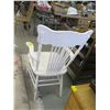 Image 2 : WHITE PAINTED ARMCHAIR