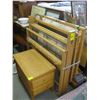 Image 1 : LECLERK 1886 LOOM W/2 DOOR DRAWER CABINET W/BOOKS