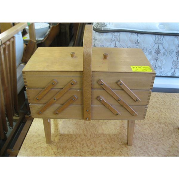 SCISSOR SEWING CABINET