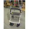 Image 1 : WHITE & BLACK 4 WHEEL WALKER