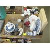 Image 1 : 2 FLATS OF GLASSWARE, PLATTERS, ETC.
