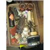 Image 2 : FLAT OF COLLECTIBLE FIGURINES, BRIEFCASE, ETC.