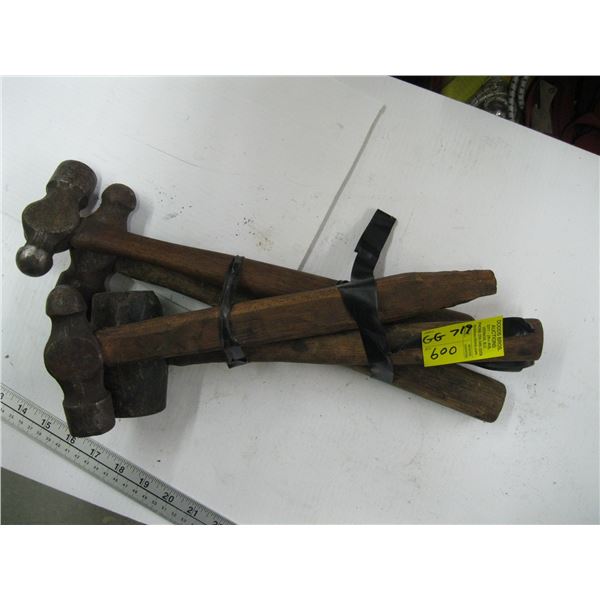 BUNDLE OF RUBBER MALLET BALLPEAN HAMMERS