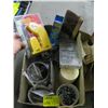 Image 1 : BOX OF LITTLE SPRINGS, SCREWS, CIRCUIT BREAKER FINDER, ETC.