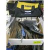 Image 1 : FLAT OF MISC. SCREWDRIVERS, FILES, DEWALT WORKBAG, ETC.