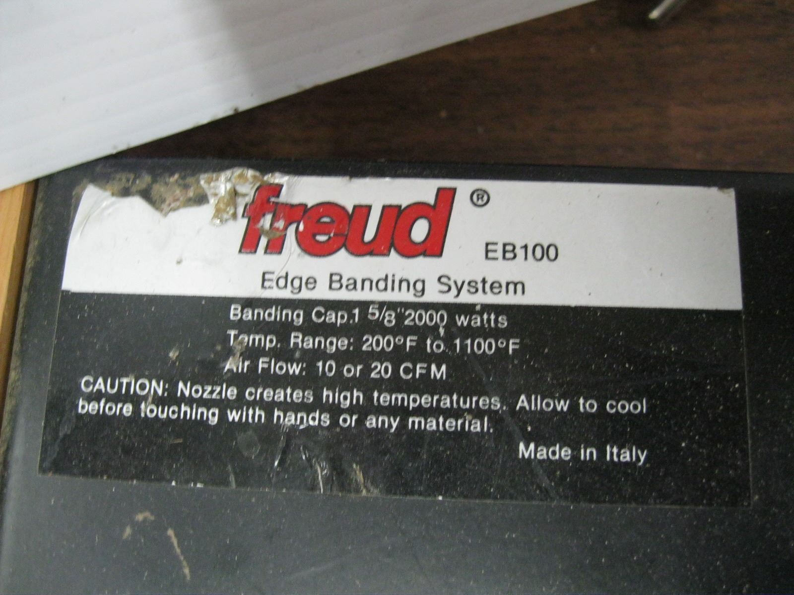 Freud Eb100 FREUD EDGE BANDING SYSTEM W/3 ROLLS OF EDGING