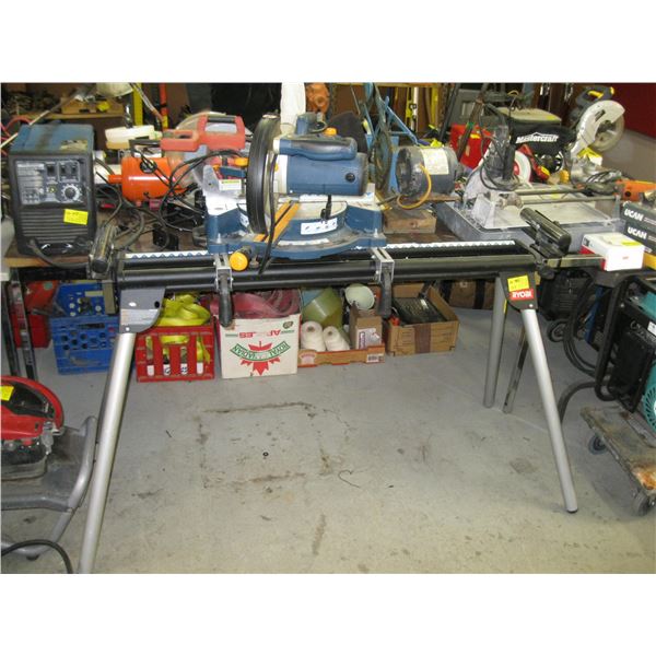 RYOBI SLIDING COMPOUND MITER SAW ON STAND