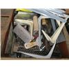 Image 2 : 2 BOXES OF MISC. WRENCHES, TROWELS, BRACKETS, ETC.