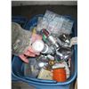 Image 2 : 2 BLUE CRATES OF MISC. SPRINGS, LOCKS, LIGHTS, WIRE, ETC.