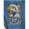 Image 3 : BLUE TOTE OF MISC. TOOLS & CAT CARRIER